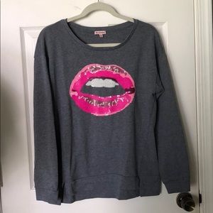 Juicy Couture Lips Sequin Sweater